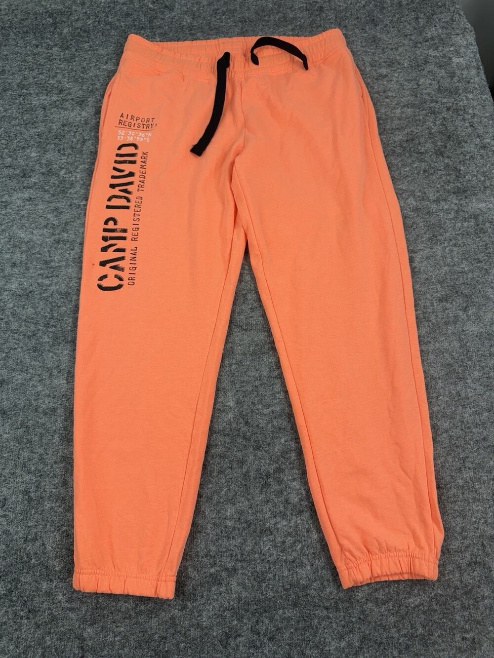 Camp David Sweat Pants Mens 2XL XXL Coral Athletic Lounge Pants Yachting N16